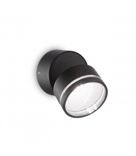 Omega Round Single Spotlight Black IP54 4000K