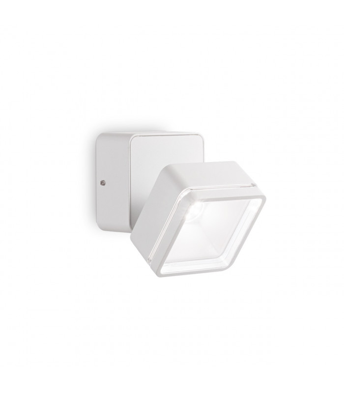 Omega Square Single Spotlight White IP54 4000K