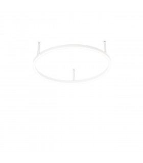 Oracle Ring Integrated Led Semi Flush Light White 50cm 3000K