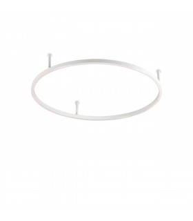 Oracle Ring Integrated Led Semi Flush Light White 70cm 3000K