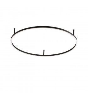 Oracle Ring Integrated Led Semi Flush Light Black 90cm 3000K-1