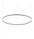 Oracle Ring Integrated Led Pendant Ceiling Light Black 150cm 3000K