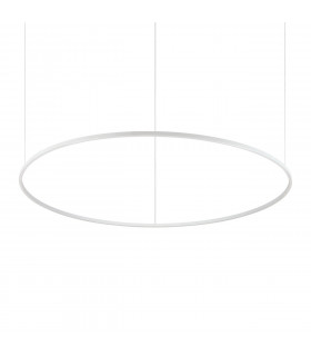 Oracle Ring Integrated Led Pendant Ceiling Light White 150cm 3000K