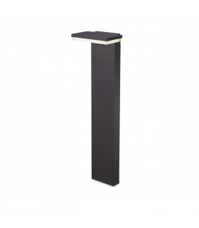 Path Square Outdoor Bollard Anthracite IP65 3000K-1