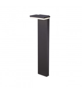 Path Square Outdoor Bollard Anthracite IP65 4000K-1