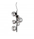 Perlage 6 Light Globe Pendant Ceiling Light Black