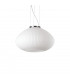 Plisse Globe Dome Pendant Ceiling Light Chrome 35cm