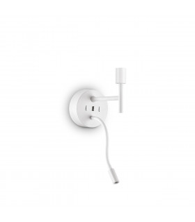 Set Up Wall Light + Reading Light White Without Shade 3000K