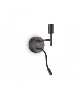 Set Up Wall Light + Reading Light Black Without Shade 3000K