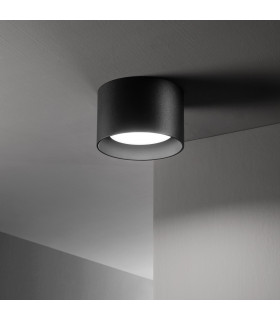 Spike Round Surface Mounted Downlight Black-2