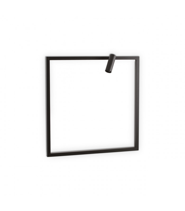 Syntesi Square Integrated Led Wall Lamp Black 3000K-1