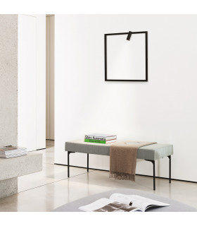 Syntesi Square Integrated Led Wall Lamp Black 3000K-2