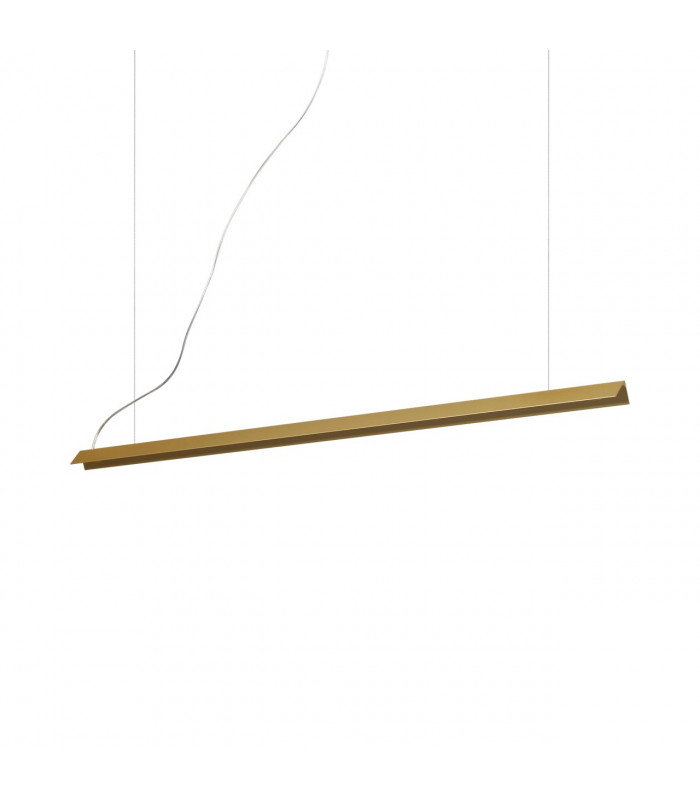 V-Line Integrated Led Pendant Ceiling Light Brass 3000K