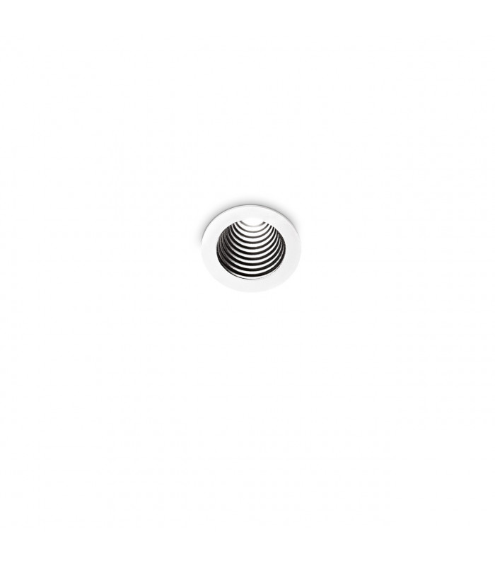 One Round Recessed Downlight White 25cm 3000K-2