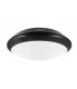 Tough Shell + Bulkhead Microwave Sensor 308mm Dia. IP66 1500LM 15W 4000K IK10 110 Beam Non Dimmable Black 100LM/W