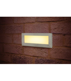 Outdoor Recessed Wall Light Brick IP65 180LM 3.8W 3000K Down Light Stainless Steel