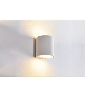 Indoor Decorative Paintable Plaster Larissa Wall Light IP20 For 1 x G9 Max 40W White