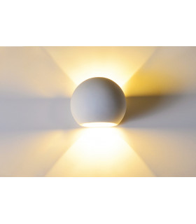 Indoor Decorative Paintable Plaster Serres Wall Light IP20 For 1 x G9 Max 40W White