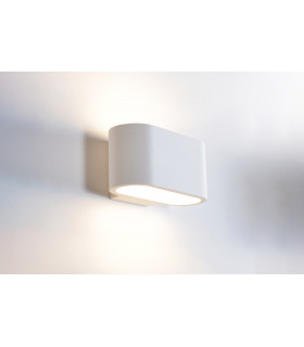 Indoor Decorative Paintable Plaster Chania Wall Light IP20 For 1 x G9 Max 40W White