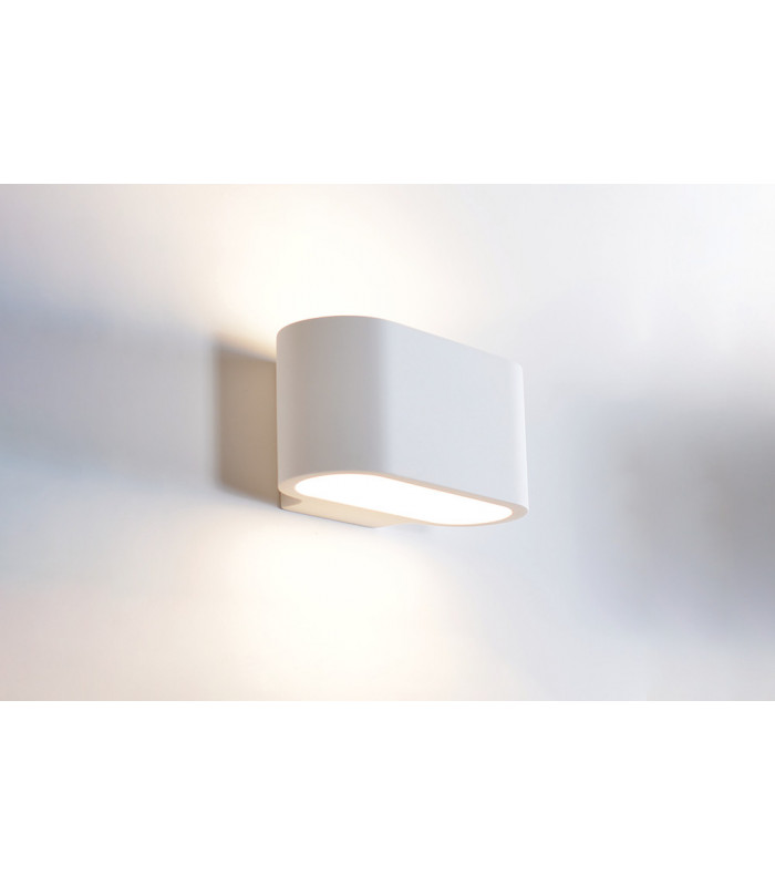 Indoor Decorative Paintable Plaster Chania Wall Light IP20 For 1 x G9 Max 40W White