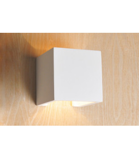 Indoor Decorative Paintable Plaster Kozani Wall Light IP20 For 1 x G9 Max 40W White