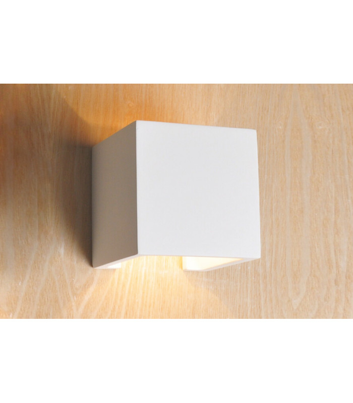 Indoor Decorative Paintable Plaster Kozani Wall Light IP20 For 1 x G9 Max 40W White