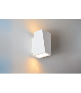 Indoor Decorative Paintable Plaster Kastoria Wall Light IP20 For 1 x G9 Max 40W White
