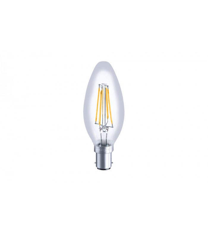 Omni Filament Candle Bulb B15 470LM 4.5W 2700K Dimmable 300 Beam Clear Full Glass