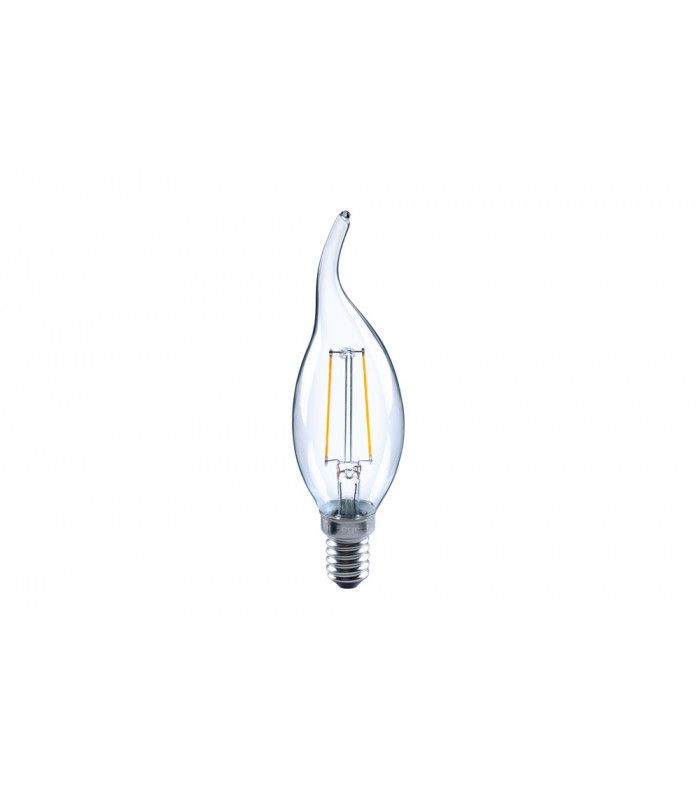 Omni Filament Candle Bulb Flame Tip E14 250LM 2W 2700K Non Dimmable 320 Beam Clear