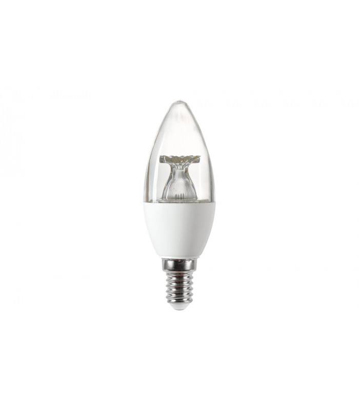 Candle Bulb E14 470LM 4.9W 5000K Non Dimmable 240 Beam Clear