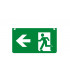 Emergency Acc Legend Double Sided Left Or Right Arrow For Ilemes022 20M Exit Sign