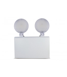 4W IP20 Twin Spot Emergency Luminaire Non Maintained 6500K Manual Test