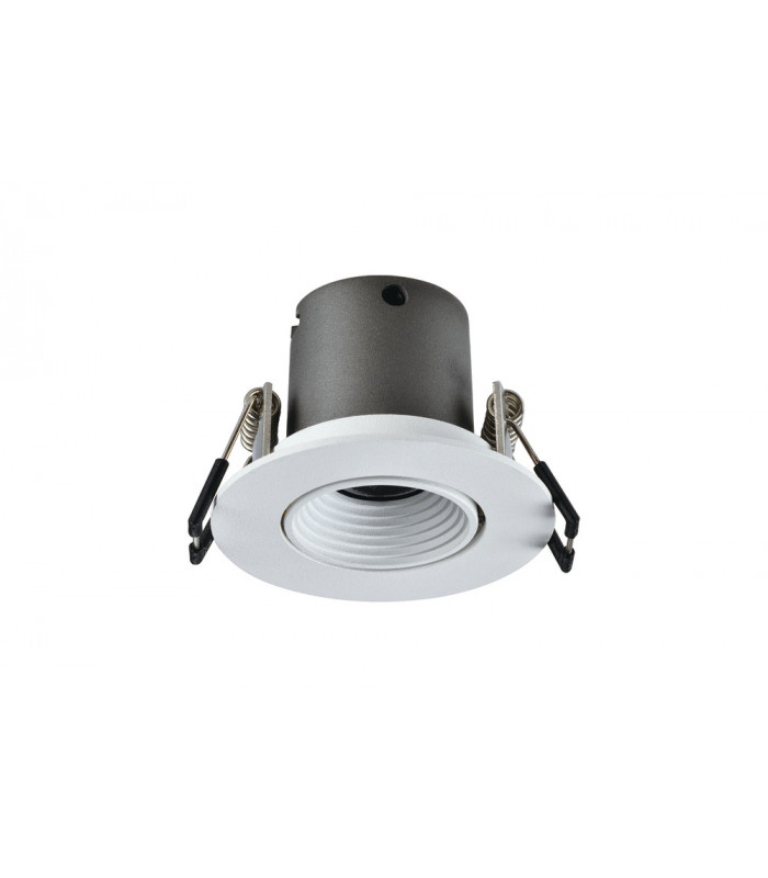 Mini Tiltable Downlight 50mm Cutout 3.3W 155LM 47LM/W 3000K 15 Beam Non Dimmable Finish-F White