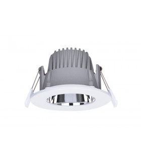 Recess Pro Downlight 90mm Cutout 10W 950LM 95LM/W 3000K 65 Beam IP44 Non Dimmable White