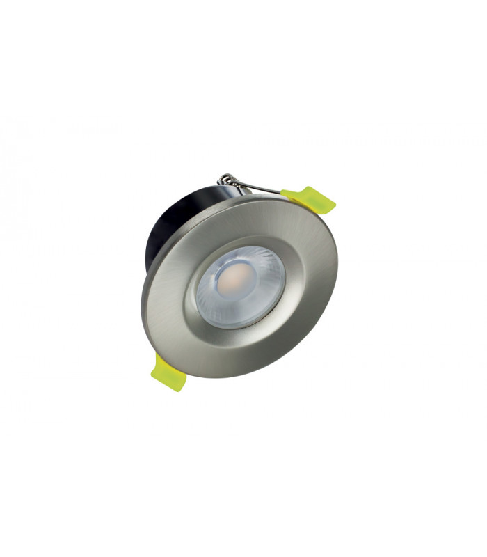 J-Series Low-Profile Fire Rated Downlight 68mm Cutout IP65 600LM 6W 4000K 38 Beam Dimmable 100LM/W Satin Nickel