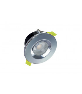 J-Series Low-Profile Fire Rated Downlight 68mm Cutout IP65 600LM 6W 4000K 38 Beam Dimmable 100LM/W Polished Chrome