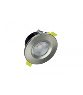 J-Series Low-Profile Fire Rated Downlight 68mm Cutout IP65 800LM 8W 3000K 55 Beam Dimmable 100LM/W Satin Nickel