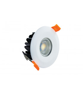 Warmtone Fire Rated Downlight 70mm Cutout 450LM 6W 2200-3000K 38 Beam Dimmable 75LM/W White