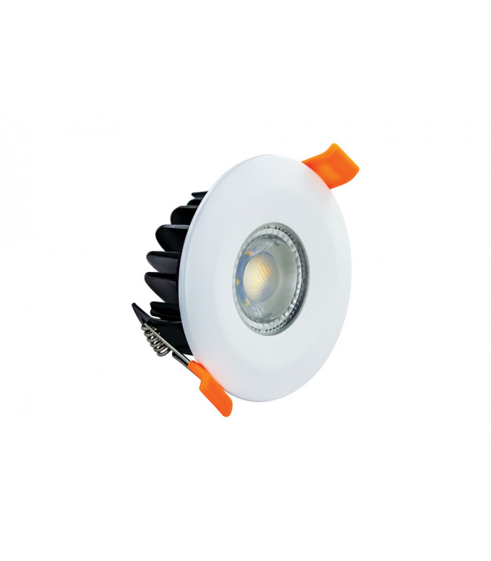 Warmtone Fire Rated Downlight 70mm Cutout 450LM 6W 2200-3000K 38 Beam Dimmable 75LM/W White