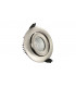 Luxfire Fire Rated Tiltable Downlight 92mm Cutout IP65 430LM 6W 3000K 36 Beam Dimmable 72LM/W Satin Nickel