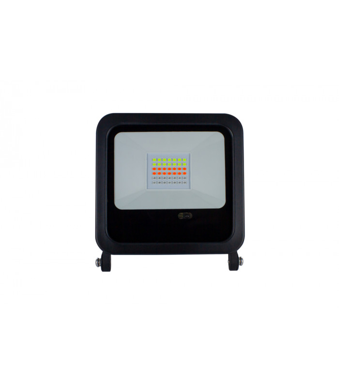 30W Compact Colour RGB IP65 Floodlight With Remote Control