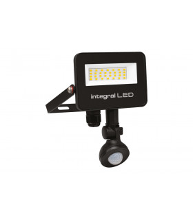Super Slim 2 Floodlight IP67 2000LM 20W 4000K PIR 120° Non Dimmable 100LM/W Black