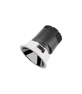 Accentpro LED Downlight 24 Deg Beam 95mm Cutout 30 Deg Tiltable 355 Deg Rotatable 15W 1277LM 85LM/W 3000K Silver Round