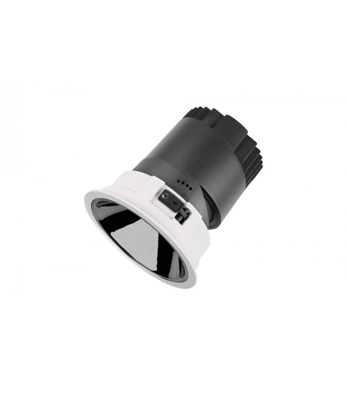 Accentpro LED Downlight 36 Deg Beam 95mm Cutout 30 Deg Tiltable 355 Deg Rotatable 15W 1277LM 85LM/W 3000K Silver Round