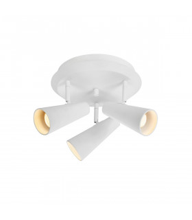 CREST Ceiling Spotlight 3 Light Round Sandy White-1