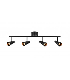 CREST Ceiling Spotlight Bar 4 Light Black-1