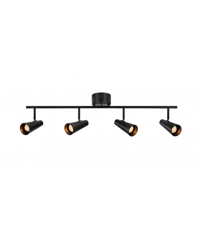 CREST Ceiling Spotlight Bar 4 Light Black-1