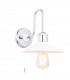 Bathroom Metal Wall Lamp Chrome Plate Gloss White IP44-1