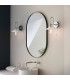Bathroom Metal Wall Lamp Chrome Plate Gloss White IP44-4