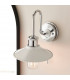 Bathroom Metal Wall Lamp Chrome Plate Gloss White IP44-5